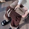 Women's Fleece-Lined Winter Pants Thermal Straight-Leg Casual Trousers Warm Brown Comfortable Pants for Fall & Cold Weather