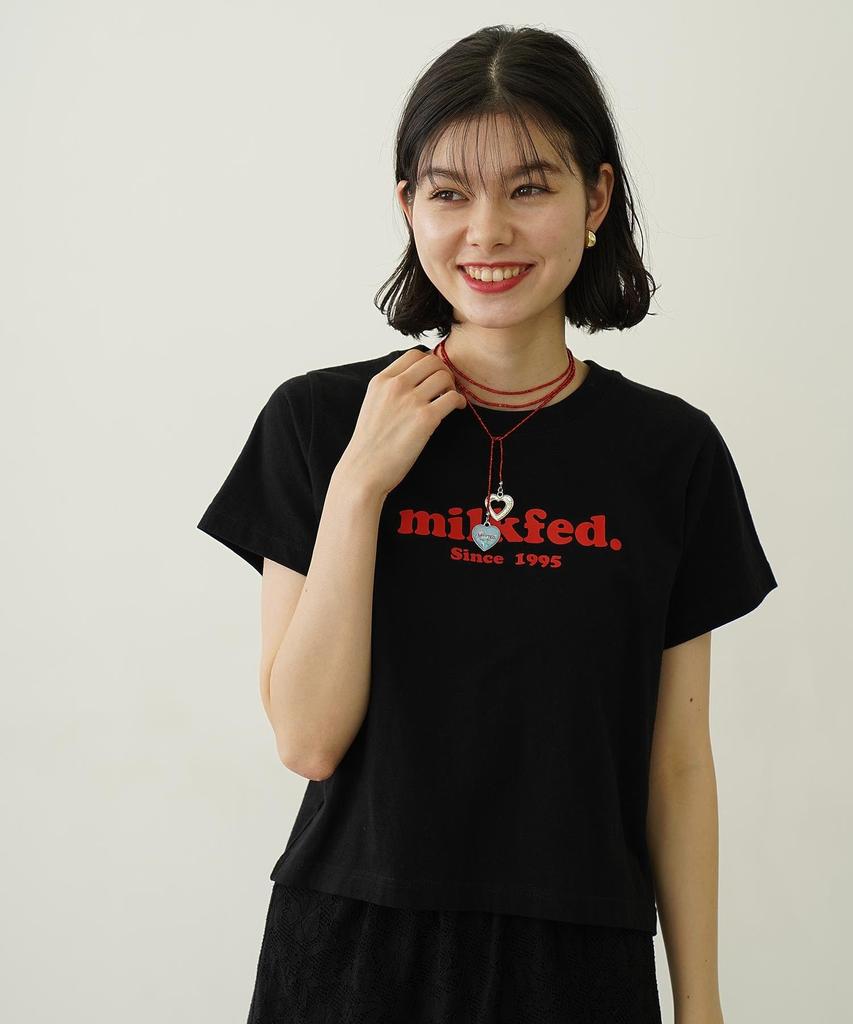 [Milkfed] Collana con Perline e Ciondolo a Forma di Cuore 103252054008 ROSSO TAGLIA UNICA