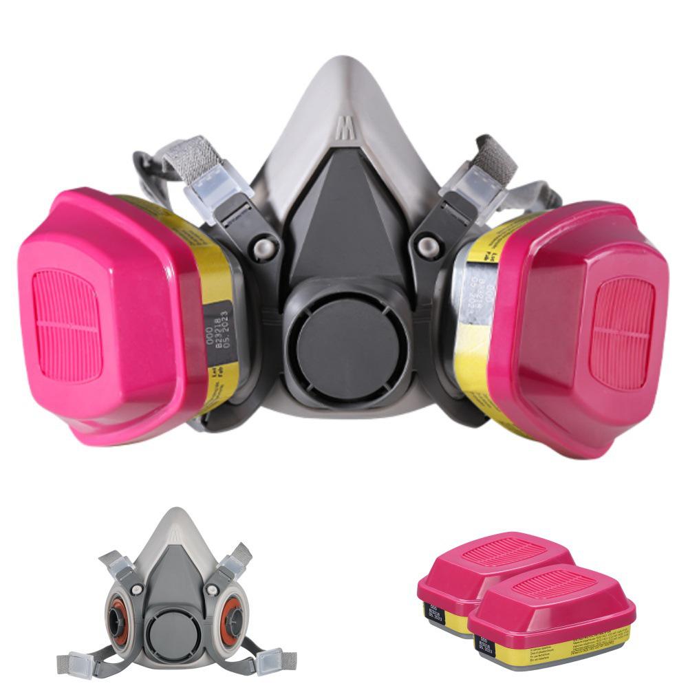 Gas Mask with 60923/21/26 Filter for Paint, Pesticide, Odor, and Chemical Protection
