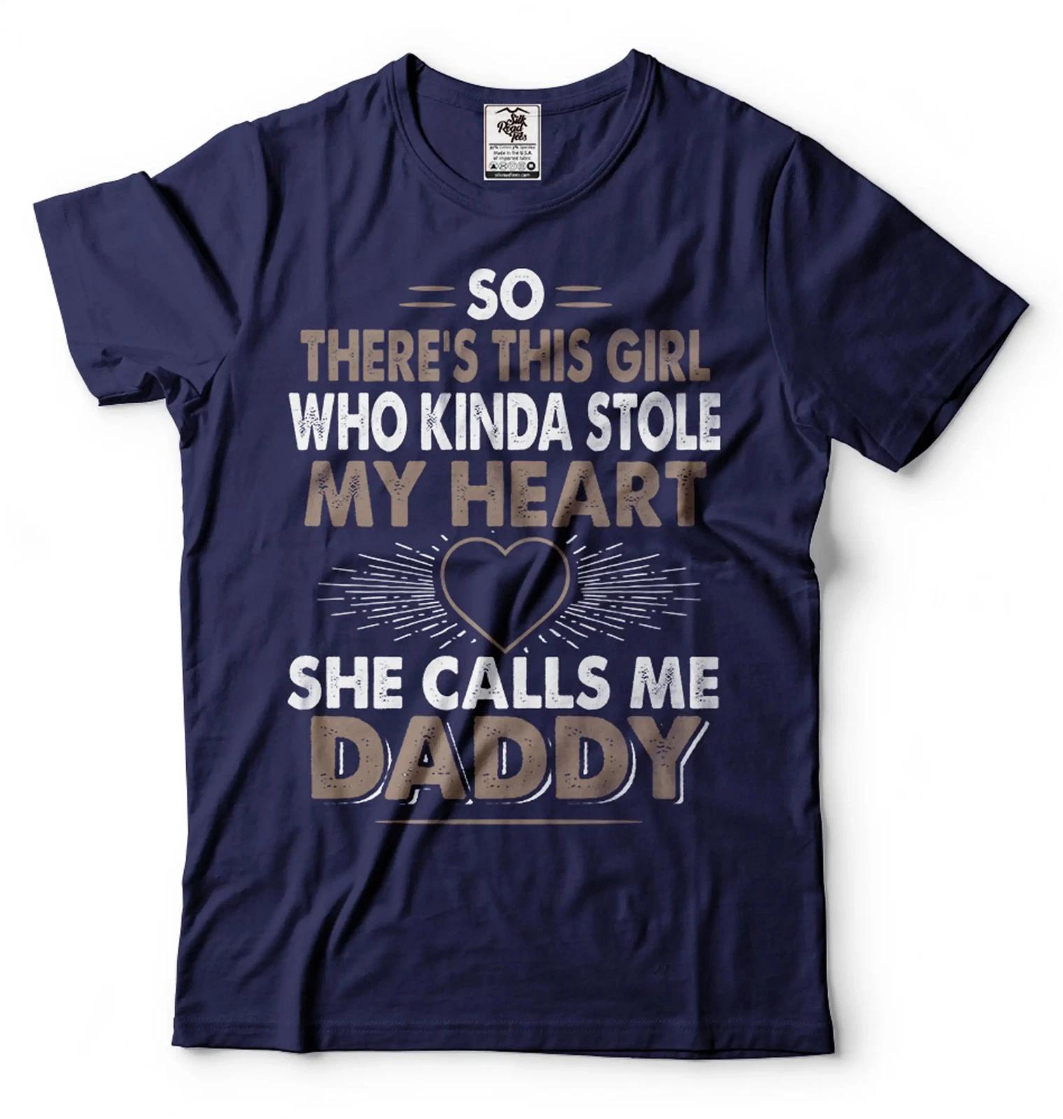 Mens Daddy T-shirt She Calls Me Daddy Shirt Daughter Dad T-Shirt Father Daughter XL