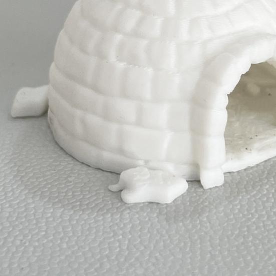 Yousheng Miniature Igloo Figurine Mini Lifelike Ice House Model Fish Tank Hideout Breeding Cave Arctic Igloo Micro Landscape Statue for Aquarium Decor