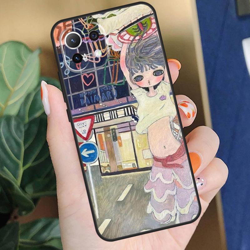 Cartoon Aesthetic Aya Takano Case For Xiaomi 15 14 Ultra 13T 14T 15T Pro 17 Pro Max POCO F8 F7 F5 F6 X5 X6 X7 Pro Coque