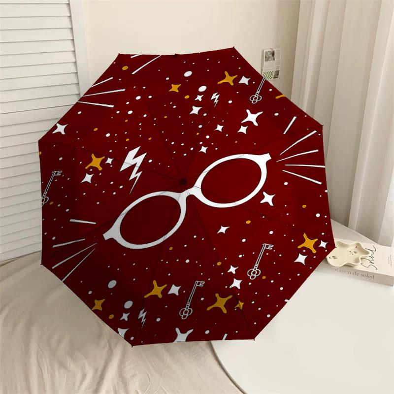 

1PC Warner Glasses Stars Umbrella-8-Rib Reinforced, Automatic Open, Lightweight-A108