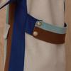MAXZA Cashmere Wool Blend Color Block Handmade Long Coat Cc10hc306on