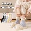 Non-Slip 3D Eyes Sleeping Socks Thicken Thermal Warm Socks  Apparel Accessories