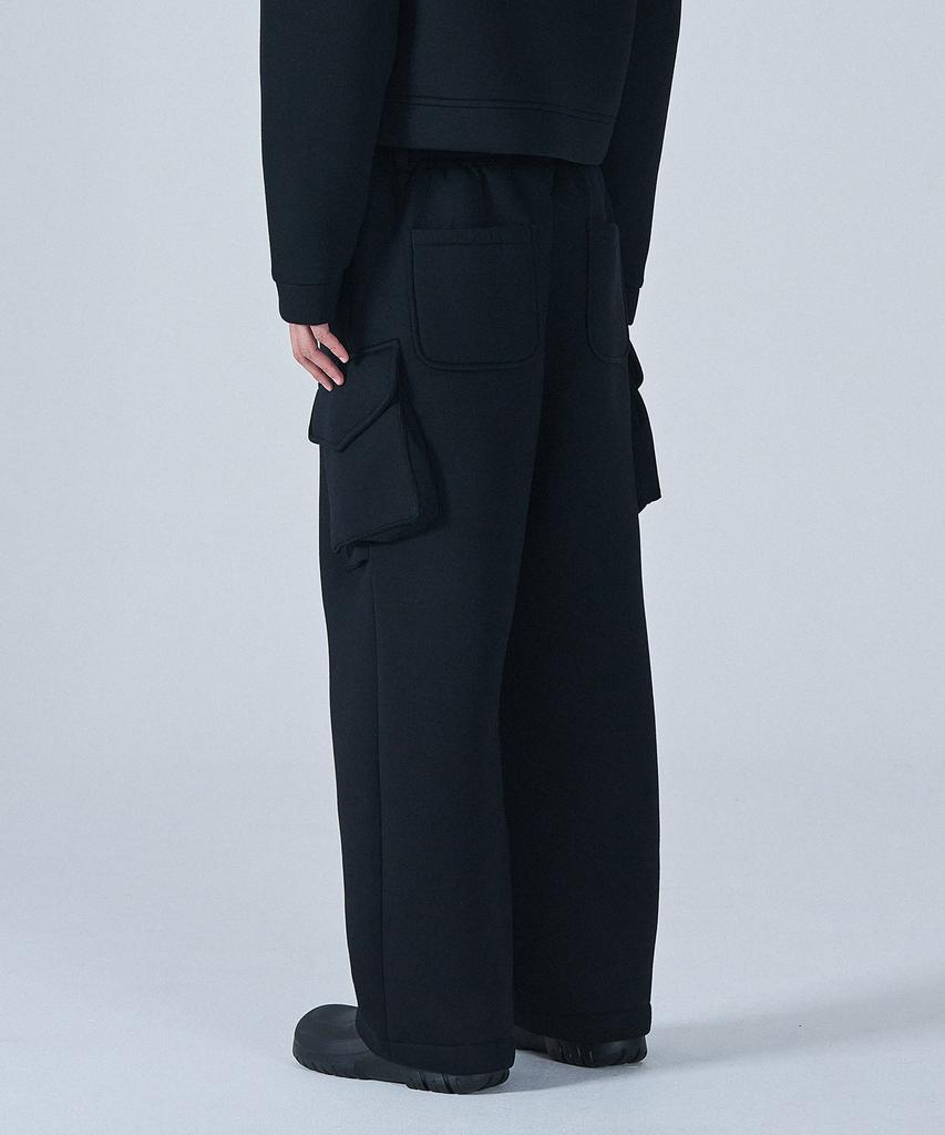 PROJECT3 Neoprene Wide Sweatpants [Black]_Wd2902
