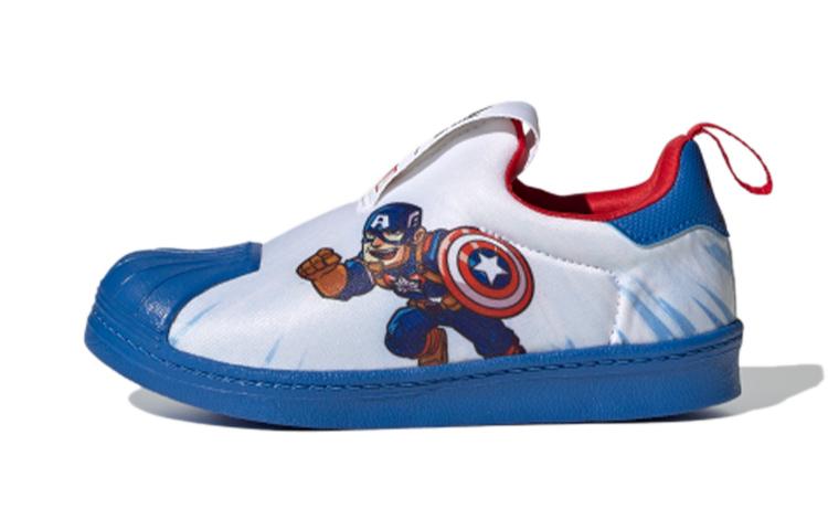

Adidas Originals 360 Breathable Low top Skateboard Shoes White Blue Children Aged 3 7 Years Old FX4879 35
