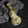 Money Bag Pendant 14K Gold Plated CZ Hip Hop Dollar Purse Charm Fashion Necklace Jewelry for Men Women
