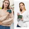 Contact's Wholesale Bifold Genuine Leather Wallets for Women 15-Card-Slot Ladies Card Coin Wallet Purse WIth Zipper Pocket