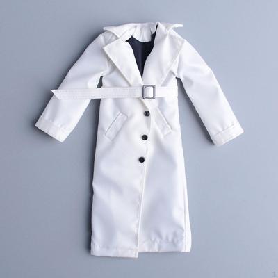 1/12 Long Coat Mini Windbreaker Miniature Windproof Overcoat Open Front for 6 Inch Woman