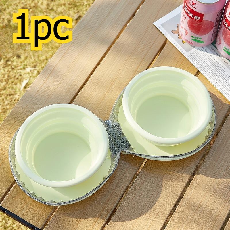

1pcs Pet Silicone Water Bowl Outdoor Portable Foldable Storage Pet Bowl Outdoor Travel Pet Feeding Container