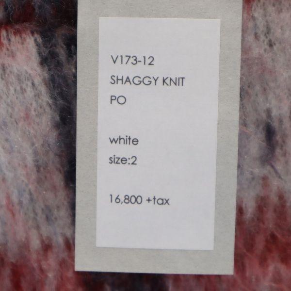 Unused VAST222 17AW Made In Japan Wool Blend Grid Pattern Long Sleeve Shaggy Knit Men's Used