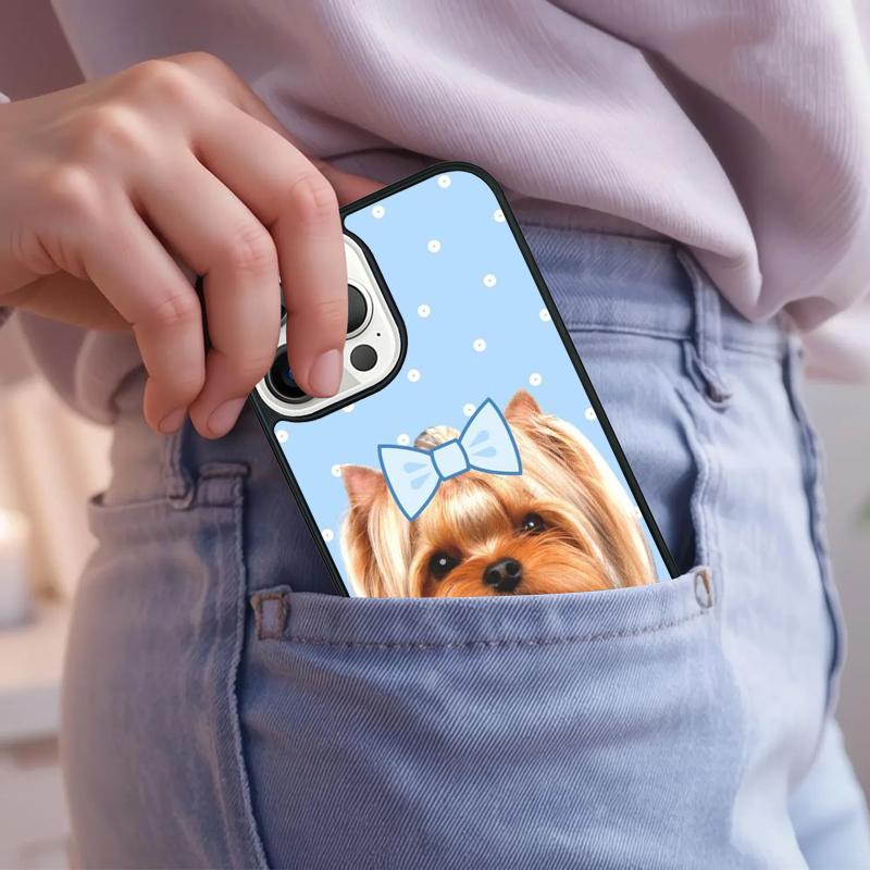 Yorkshire Terrier Dog Phone Case For iPhone 17 Air 15 16e 14 13 Pro Max Coque 12 11 Pro Max PLUS cover