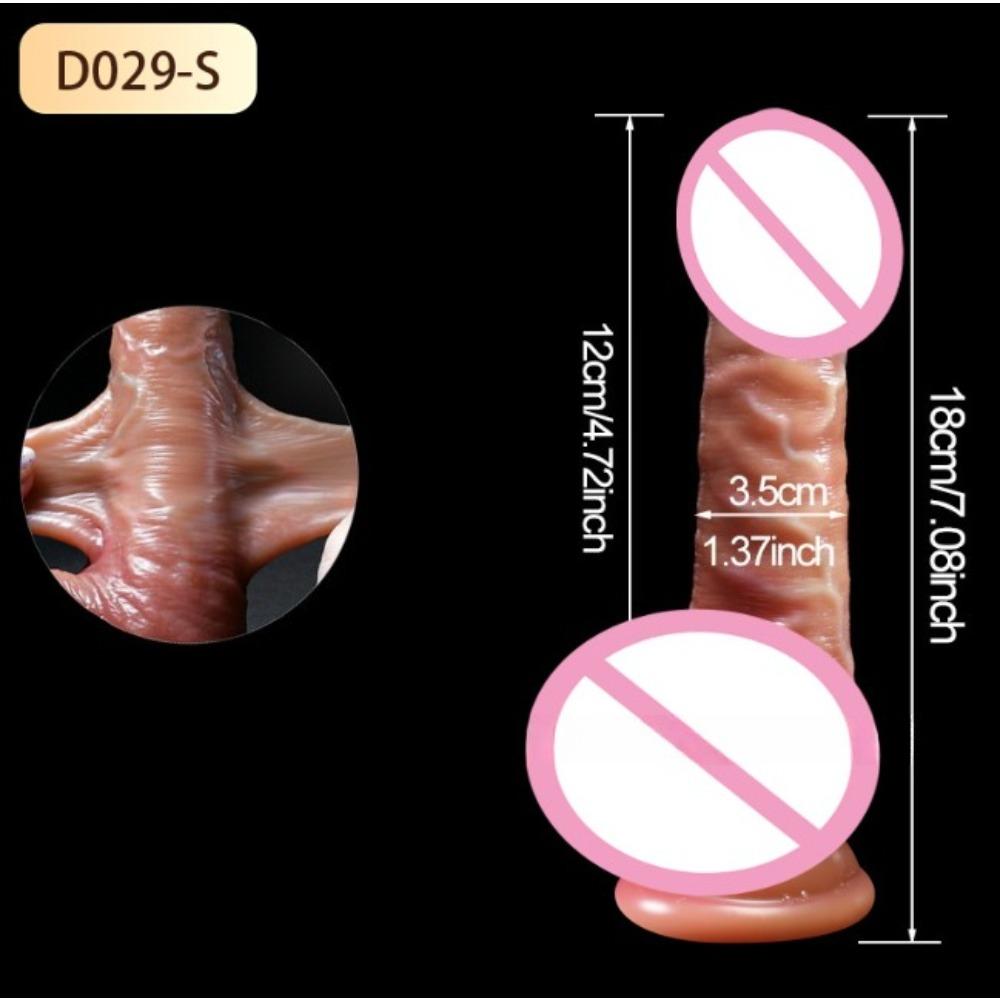 Realistic Sliding Foreskin Dildo for Women Testicles Penis sexy adult Strapon Dildos Masturbator Big Dick Anal plug 18+ Sex Toys