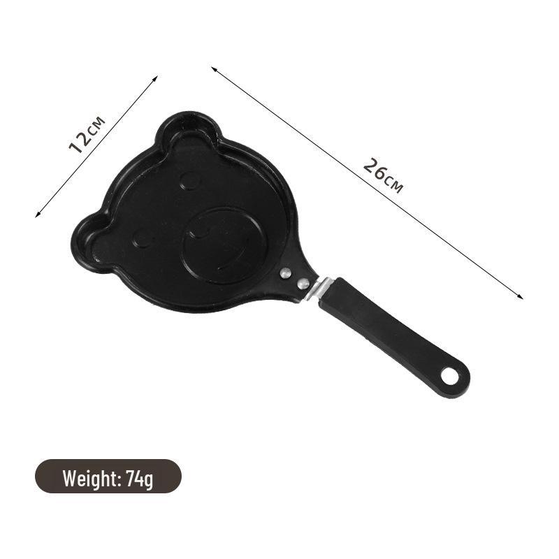 Kreativní mini nepřilnavá pánev ve tvaru srdce na roztomilá kreslená smažená vejce