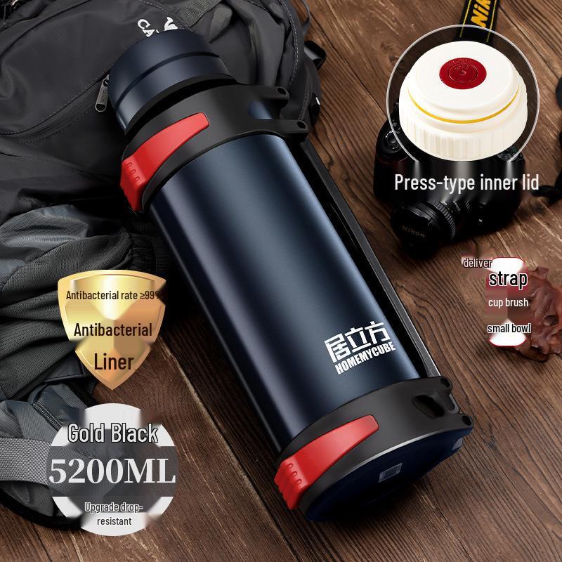 Large Capacity Stainless Steel Thermal Mug for Outdoor and Car Travel