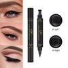 Doppelsiegel Eyeliner Wasserdicht Schnelltrocknend Einfach zu meistern Charm Eyeliner Fähigkeiten 2 Stück