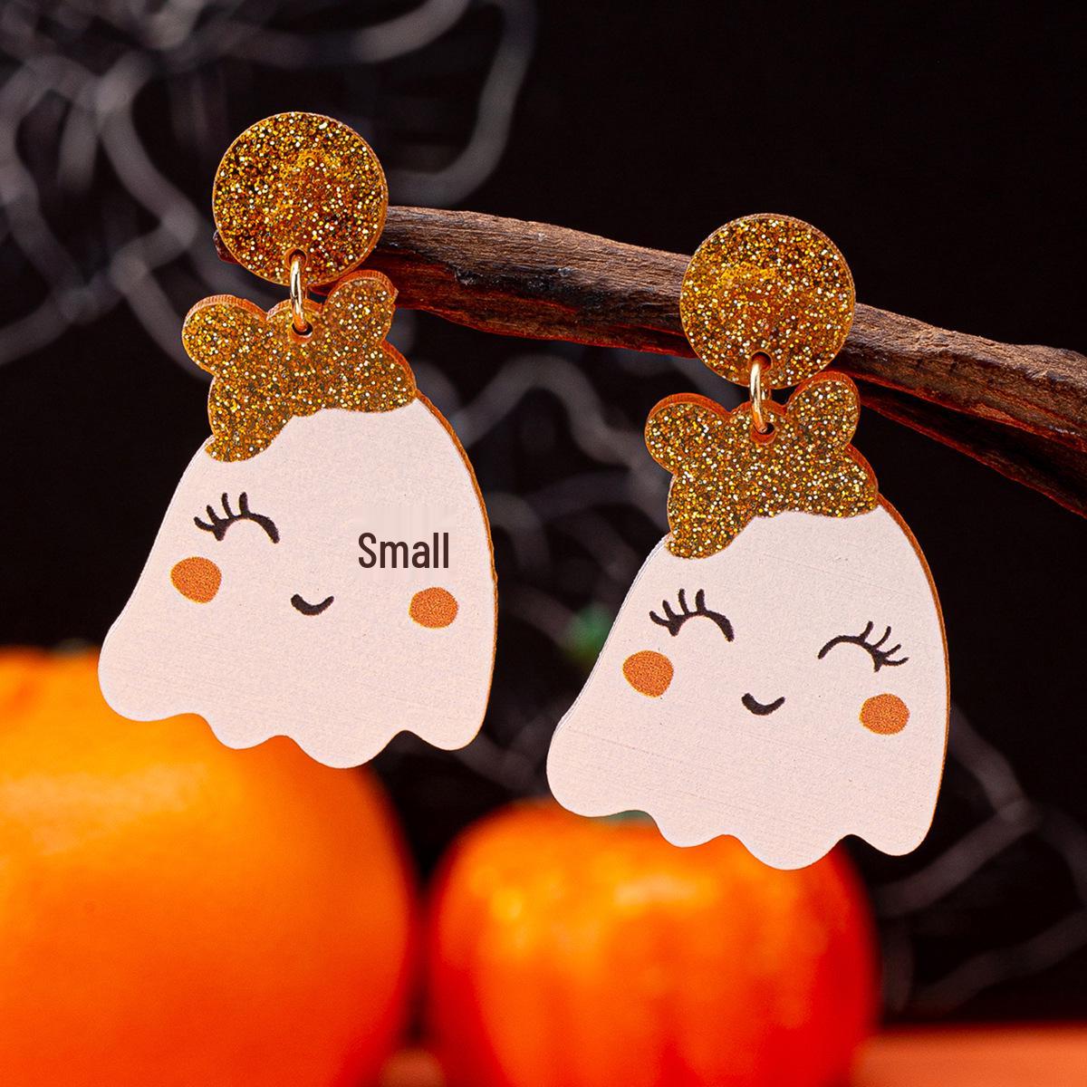 

Halloween Smiling Ghost Earrings - 1 Pair