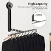 No Punching Drying Rack Aluminium Alloy Suction Cup Clothes Rack Folding Drying Rack Wall Mounted Suction Cup Laundry Hanger