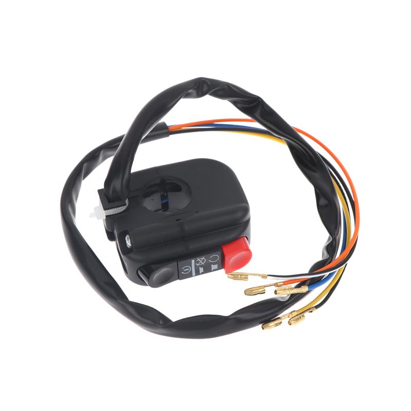 

Motorcycle Switch Handlebar Mount Start Stop Kill On Off Button Side Switch 12V For Atv Motorcycles Scooters one size