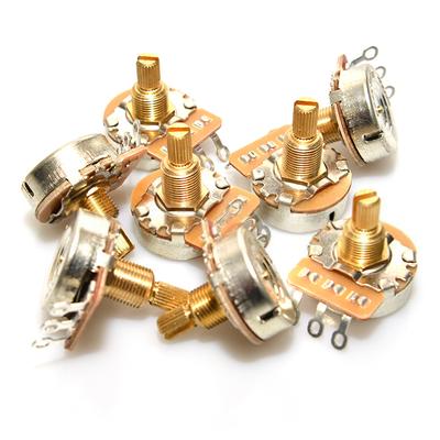 1 Stück Feine 24-Zahn Messingwellen Potis 500K/250K Lange / Kurze Welle Wählen Sie Gitarren Potentiometer DIY Zubehör