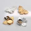 Butterfly Metal Shirt Cufflinks, Rhinestone Embellishments For Cuffs And Collar, And Rhinestone Button Covers