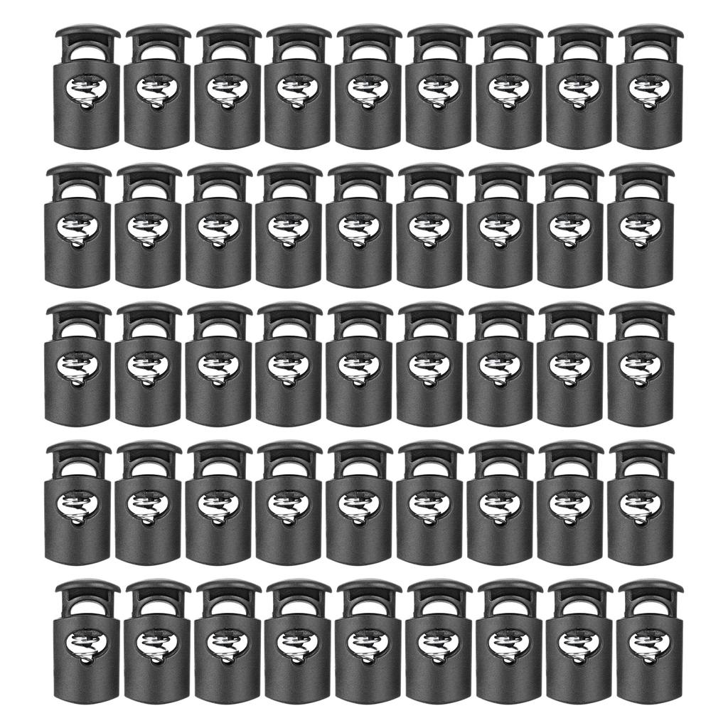 300Pcs Single Hole Spring Cord Locks Nylon Rope Buckle Luggage Clothing AccessoriesSmall