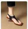 Square Toe Peep Toe Modern Sandals Buckle Strap Women's Sandals Shoes for Women 2025 New Summer Novelty Women's Sandals