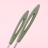 1Pcs Stainless Steel Tongue Scraper Fresh Breath Cleaning Coated Tongue Toothbrush Oral Hygiene U-Shaped Metal Tongue Scraper