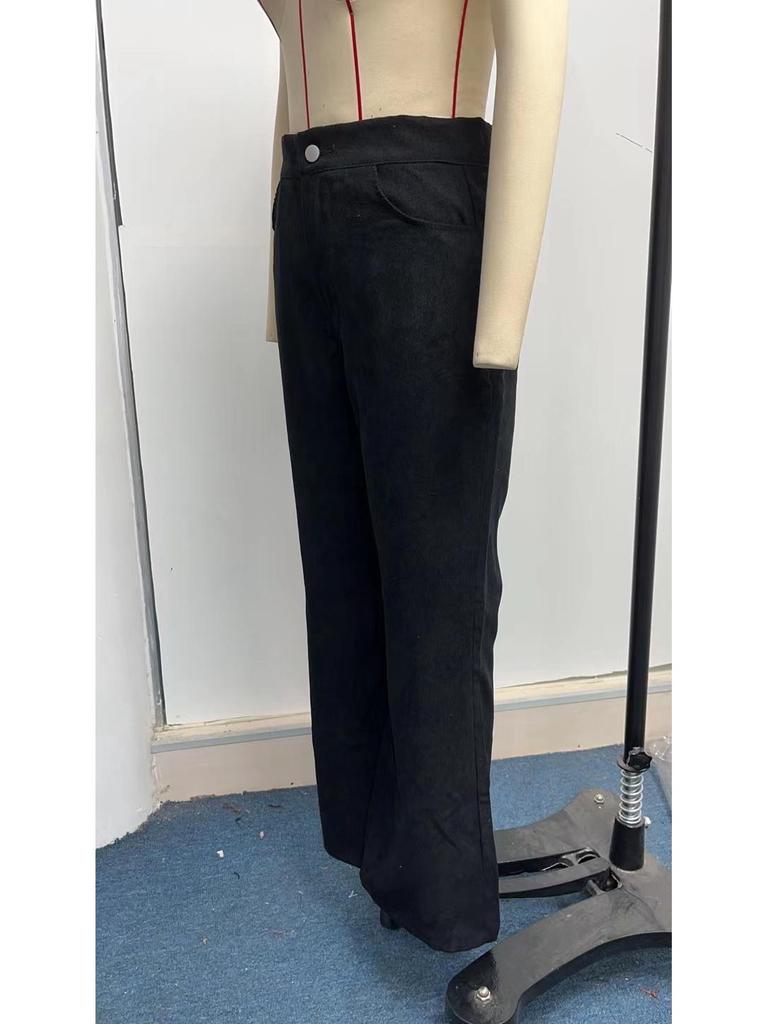 Damen Frühjahr 2023 High Waist Cord Schlaghosen