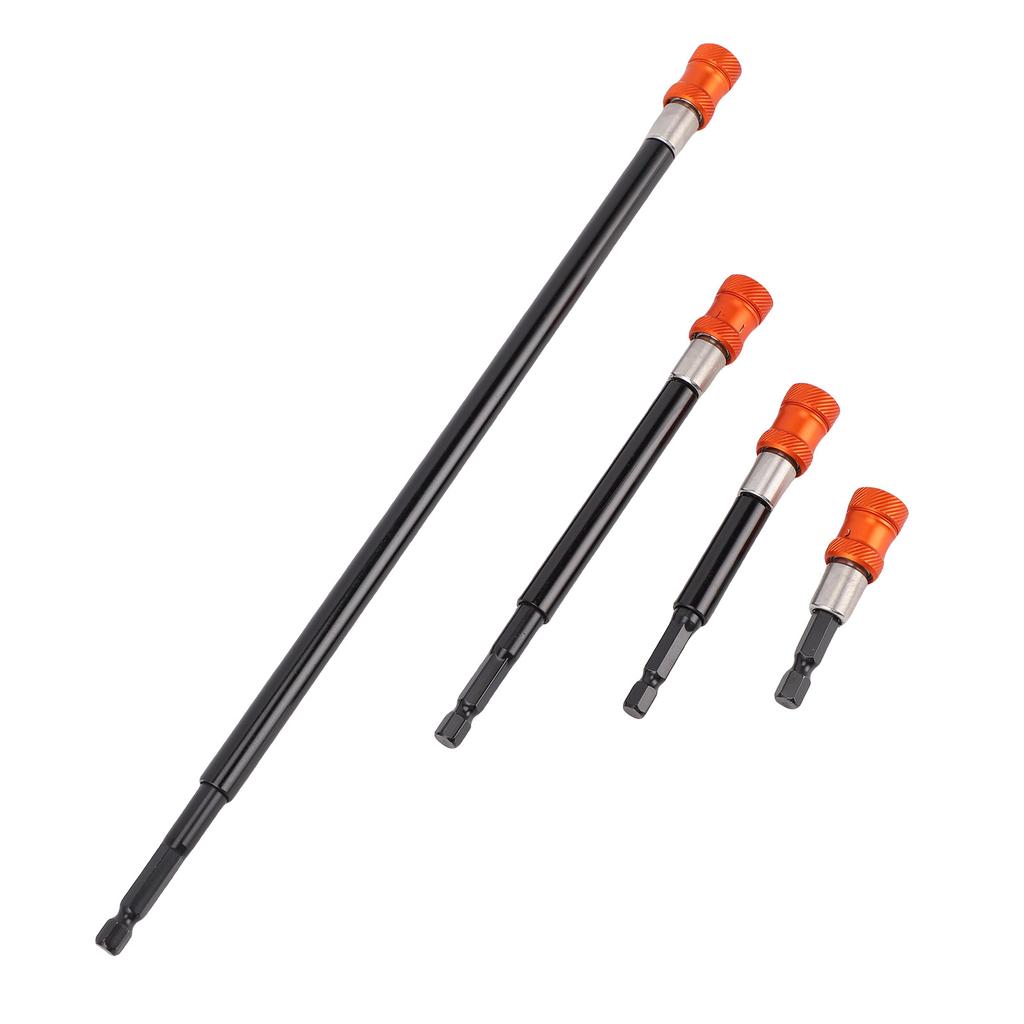4PCS Bit Extension Holders 1 4 Inch Hex Shank Drill Bit Adapter Set 12in 6in 4in 2 3 8in Length