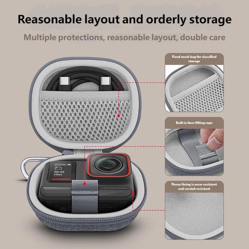 Travel Case Protective Organizers for Camera, AntiScratch Oxford Shell With Organized Pockets