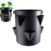 Bolsa de Cultivo Multiboca 7 Galones 30*35cm Bolsas para Plantar Fresas Tomates Jardines Balcones Reutilizables Macetero para Flores Hierbas 6 Lados