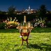 Outdoor Wine Glass Rack Portable Compact with Ground Stake Easy To Assemble Rack for Outdoor Activities