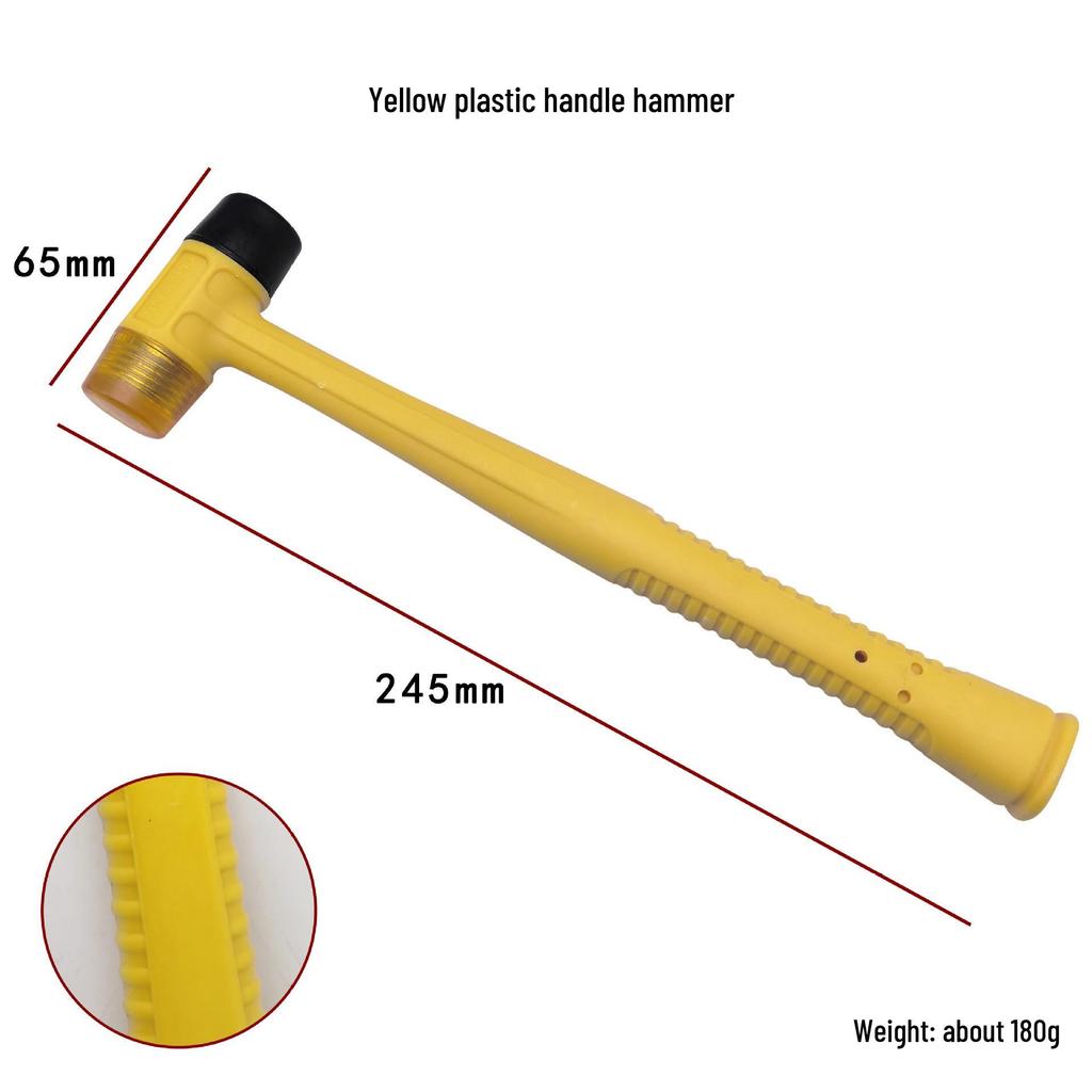 Mehrzweck-Industrie-Gummihammer - Solider Gummi- und Nylonhammer zur Montage