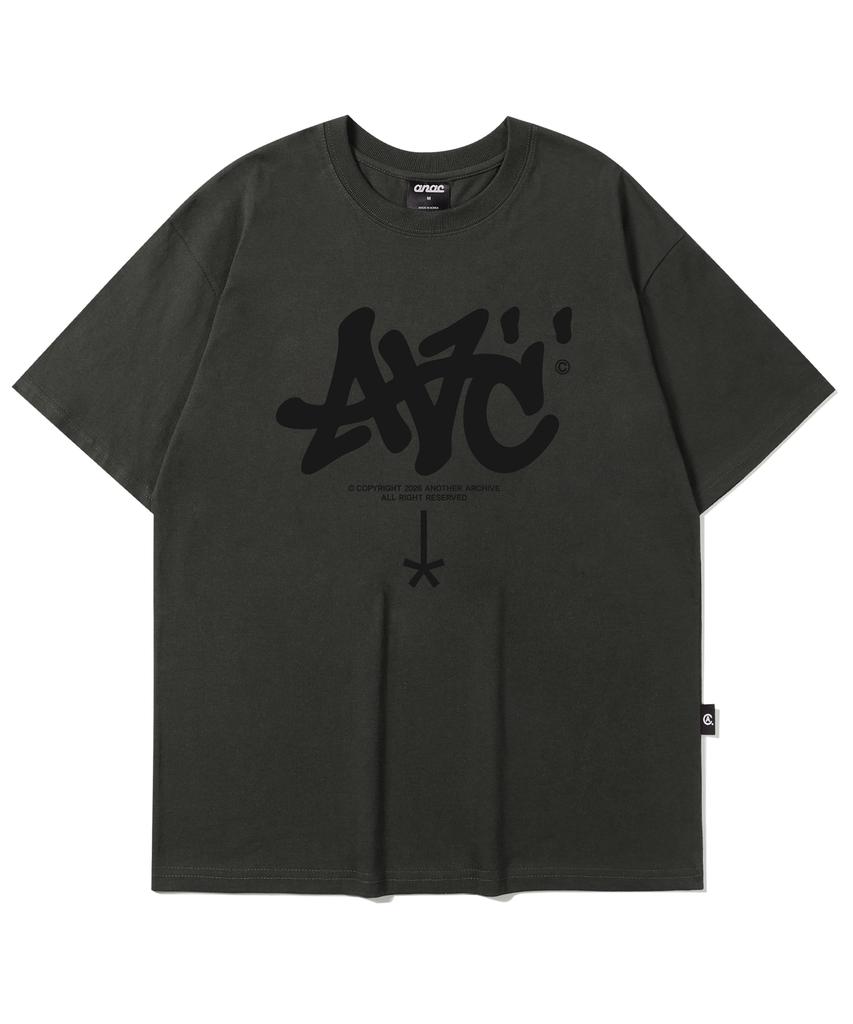 ANOTHER ARCHIVE St Aac Sign Logo Short Sleeve T-Shirt_Khaki
