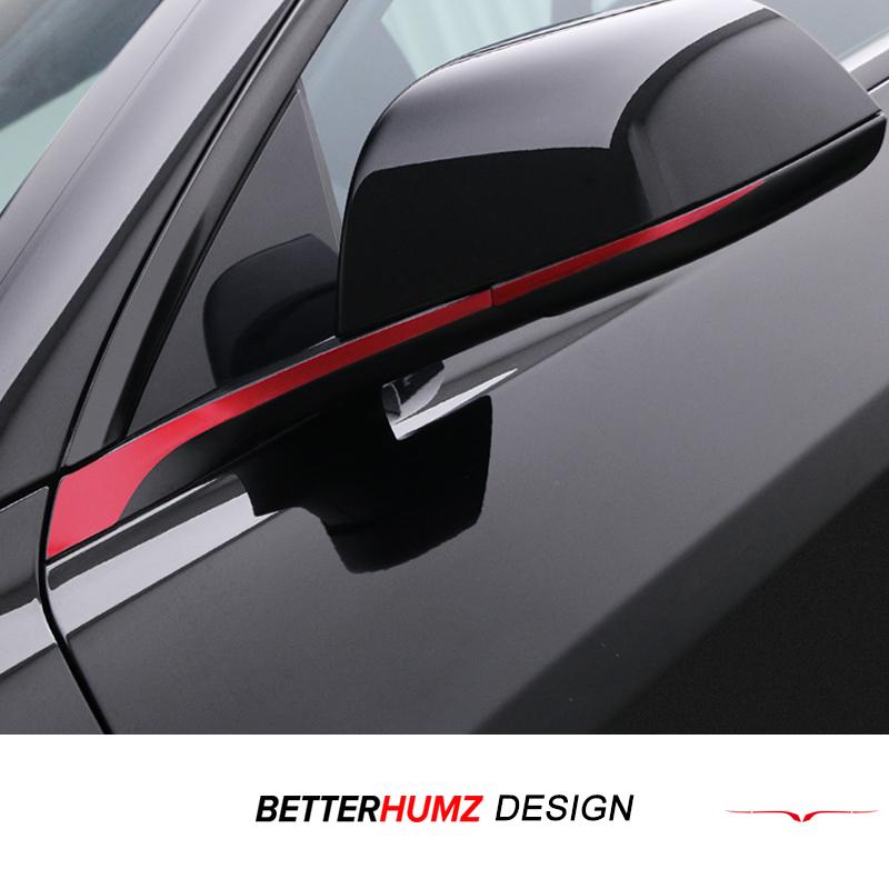Für Tesla Model 3 Highland 2026 Model Y Juniper Auto Rückspiegel Zierleiste Farbwechsel Folie Dekorationsaufkleber Zubehör