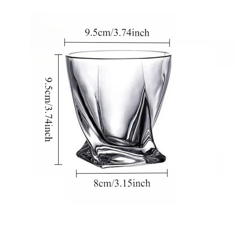 

1pcs Light Luxury Water Cup Elegant Transparent Wine Glass Quadrilateral Bottom Beverage Cold Drink Cups Household Accessories 1pcs
