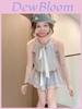 French Gentle Style Short Sleeve Dress With Knit Fabric For Summer Women