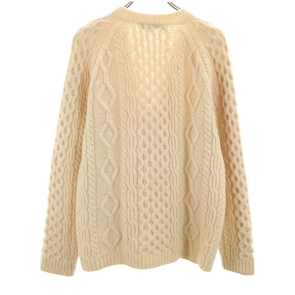 Donegan 80s 100% Wool Vintage Long Sleeve Fisherman Knit Men's Used