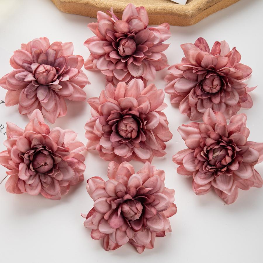 Silk Artificial Flower Chrysanthemum DIY Gifts Candy Box Wedding bridal bouquet Festival Home Room Outdoor Garden Decora Wreath