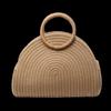 Chic Khaki Casual Tote Bag For Women Stylish 2024 Winter Collection Soft Weave Design