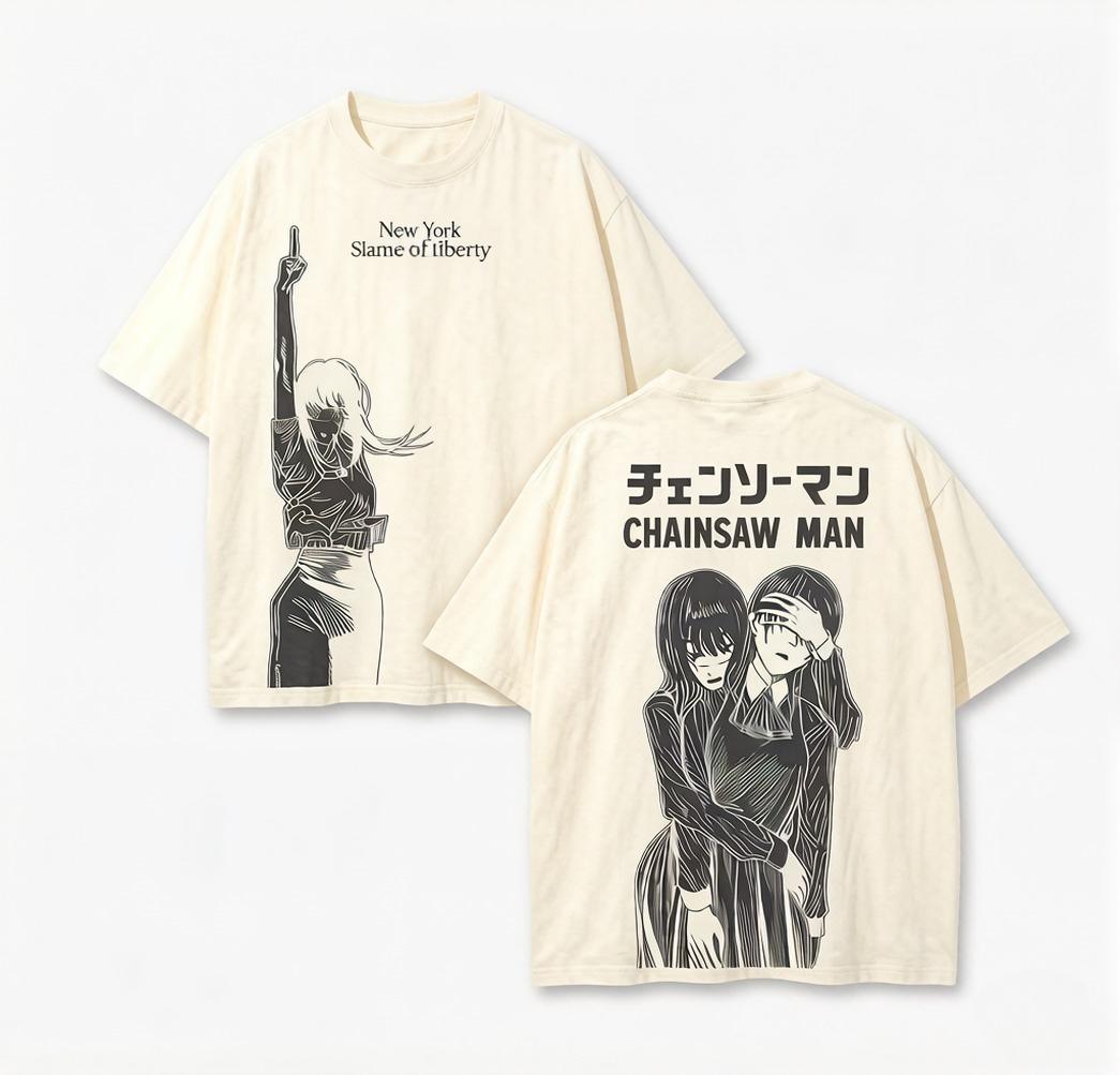

Mitaka Asa Chainsaw Unisex Unisexga TShirt Vintage Fashion Y2k T Shirt for Unisexs Clothing Short Sleeve Cotton Soft Tees Tops 4XL