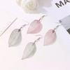 1pair Simple Fashion Leaf Pendant Earrings For Women Punk Elegant Wedding Jewelry Delicacy Ear Ornaments