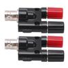 2pcs BNC Female to 4mm Dual Banana Socket Binding Post RF Coaxial Splitter Adapter Connector