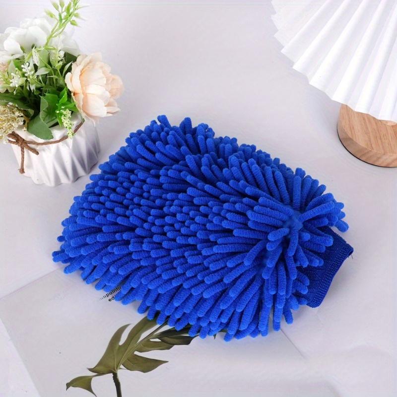1pc, Chenille Plush Gloves for Car Cleaning Thickened Doublesided Car Cleaning Tools Ultrafine Fiber Car Washing Gloves