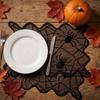Halloween Black Lace Placemats Set of 4 with Design Decoration