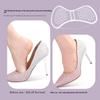 GEL Butterfly Heel Sticker Soft Anti-wear  Invisible Sticker Particle Massage Shock Absorption Self-adhesive Adjustment Code Half Size Pad