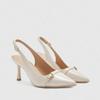 Fashion Baotou Sandals Women's Fashion Pointed Toe Shallow Mouth One Strap Anti-slip Wear-resistant High Heels