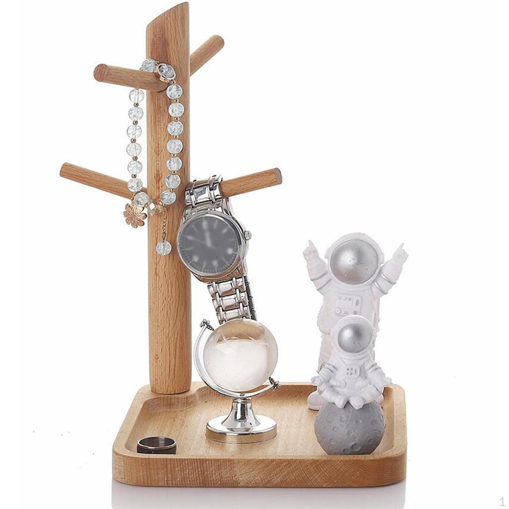 Dřevěný odkladač na klíče, výstavní miska, středový prvek, domácí dekorace, závěsný stojan, držák na šperky